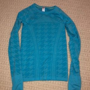 Long Sleeve Workout short Turquoise
